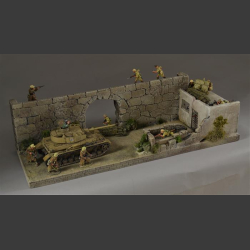 North African wall/house - diorama 