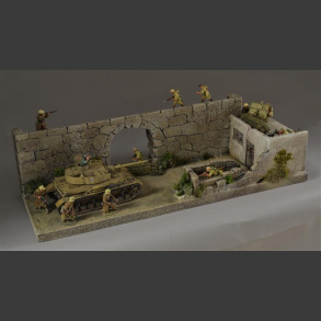 North African wall/house - diorama 