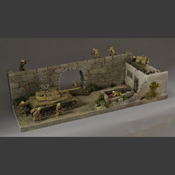 North African wall/house - diorama 