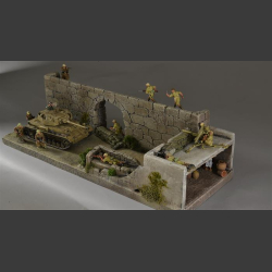 North African wall/house - diorama 