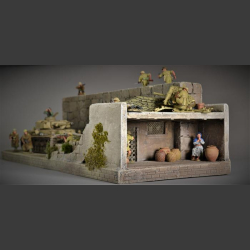 North African wall/house - diorama 