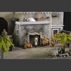 North Afr. trading town - diorama