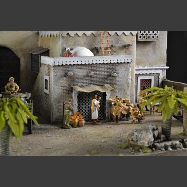 North Afr. trading town - diorama