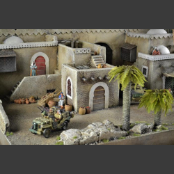 North Afr. trading town - diorama