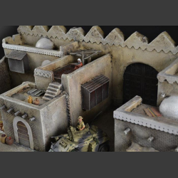 North Afr. trading town - diorama