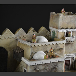 North Afr. trading town - diorama