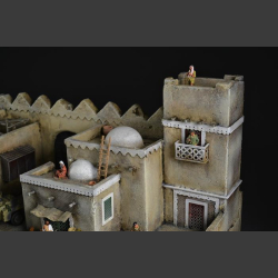 North Afr. trading town - diorama