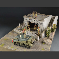 Desert outpost - diorama