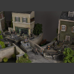 French/Belgian city - diorama 