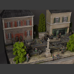 French/Belgian city - diorama 