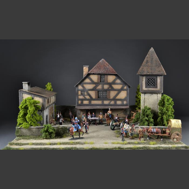 Medieval village - diorama