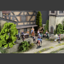 Medieval village - diorama