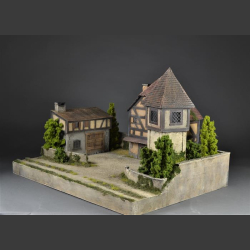 Medieval village - diorama