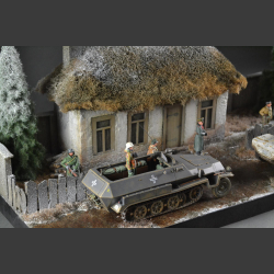 Russian farmhouse - diorama