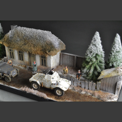 Russian farmhouse - diorama