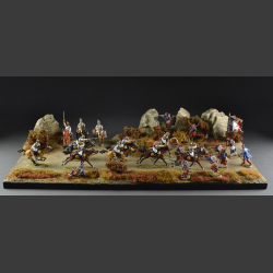 Gravel road through Terrain - diorama 