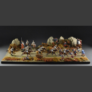 Gravel road through Terrain - diorama 