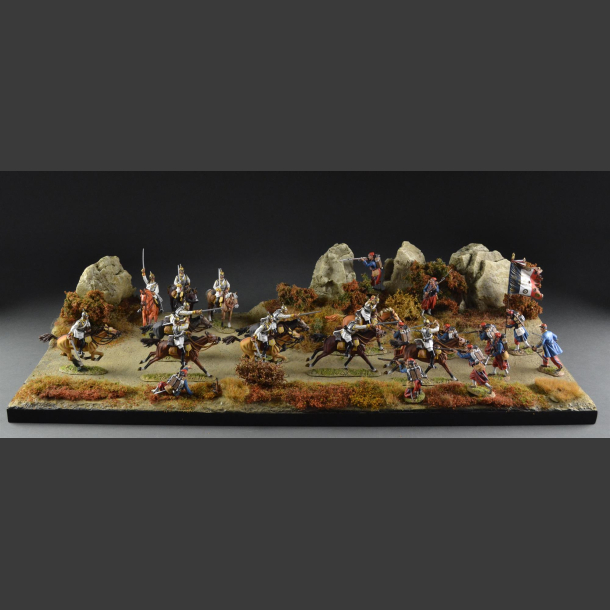 Gravel road through Terrain - diorama 