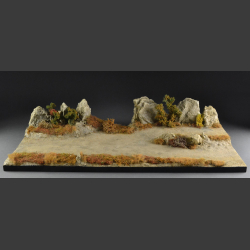 Gravel road through Terrain - diorama 