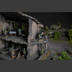 Nazi Command Post - diorama 