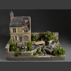 French house ruin - diorama 