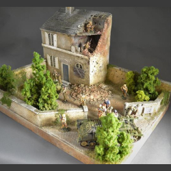 French house ruin - diorama 