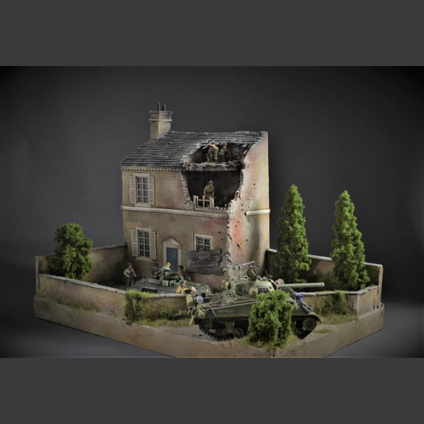 French house ruin - diorama 