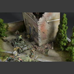 French house ruin - diorama 