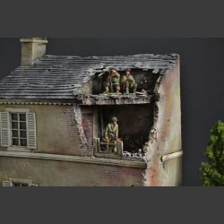 French house ruin - diorama 