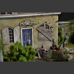 French house ruin - diorama 