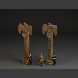 Nazi Eagle on Column x 2