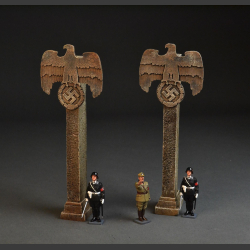 Nazi Eagle on Column x 2