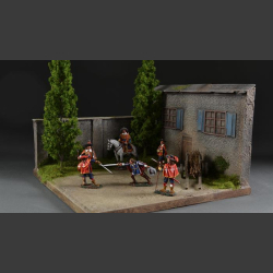 French country house - diorama 