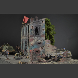 German ruin building - Diorama