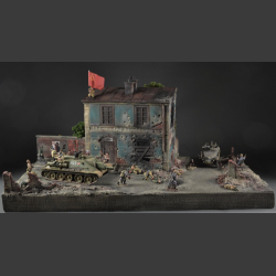 German ruin building - Diorama