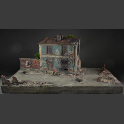 German ruin building - Diorama