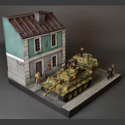 German apartment building - Diorama