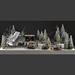 Russian forest house - diorama