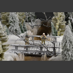 Russian forest house - diorama