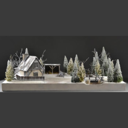 Russian forest house - diorama