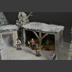 Russian forest house - diorama