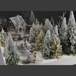 Russian forest house - diorama