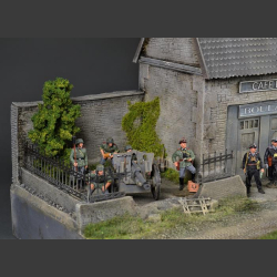 Cafe/Bakery Normandy - Diorama 