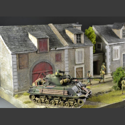 Village in Normandy - Diorama