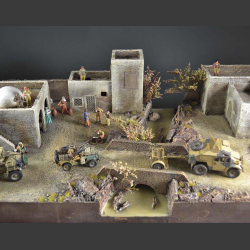 North African village - diorama 