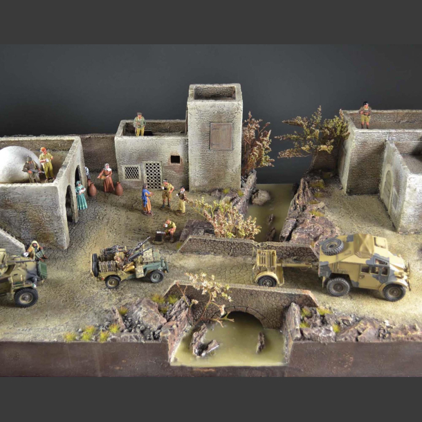 North African village - diorama 