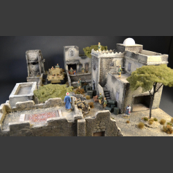 North African village - diorama 