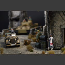 North African village - diorama 