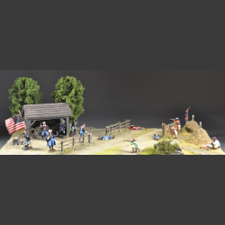Land and fire-shed - Diorama 