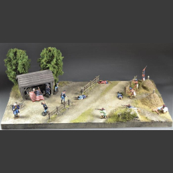 Land and fire-shed - Diorama 
